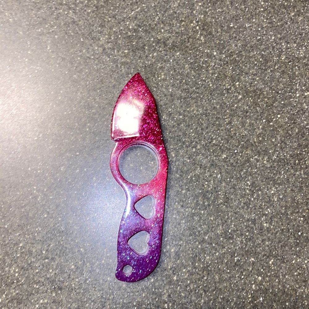 💖Pink Ombre Resin Knife